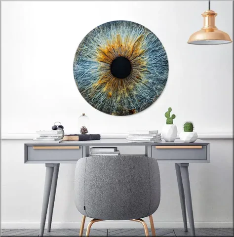 High-gloss acrylic iris photography print
