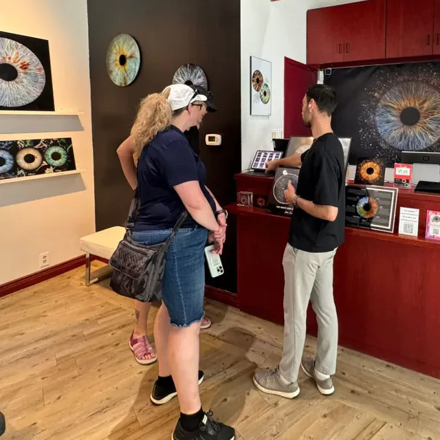 Product choice — selecting a visual style for your iris art