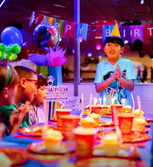 Birthday party guests with SCIO iris photography